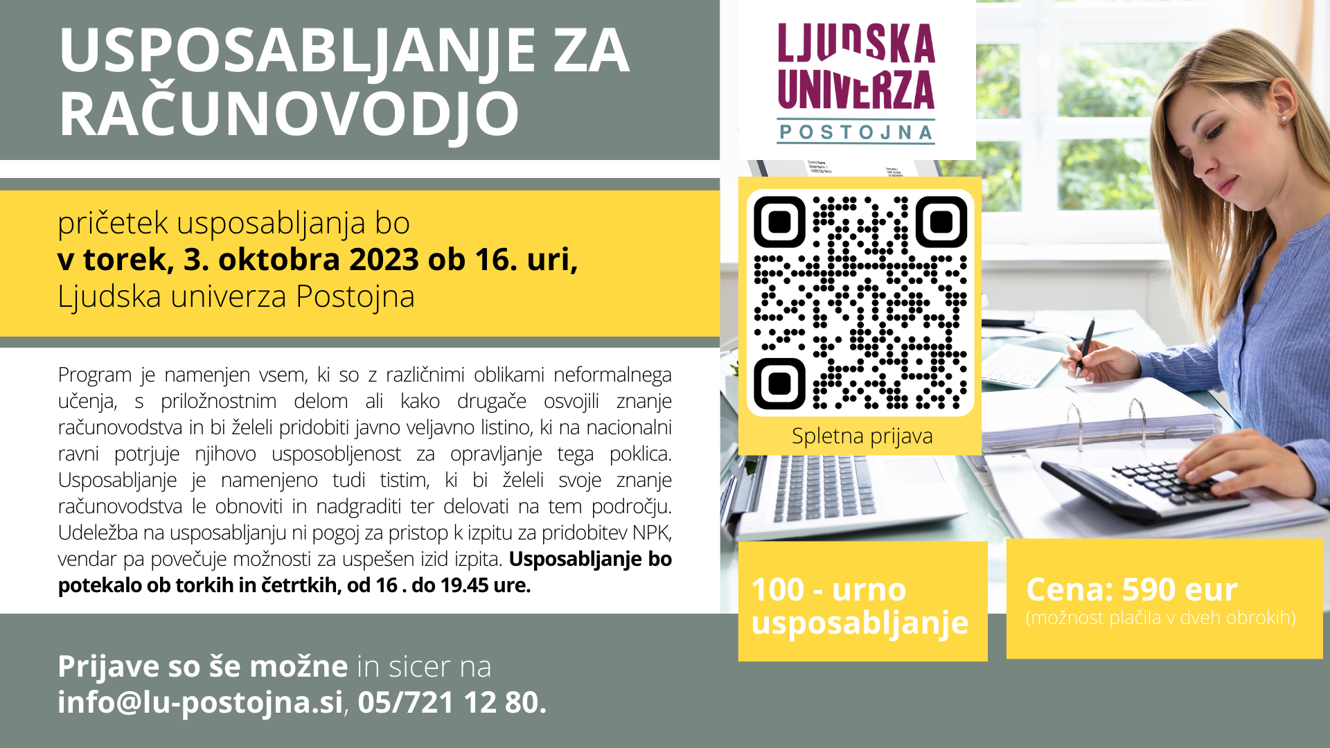 usposabljanje za računovodjo